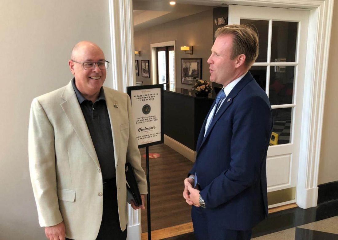 In Glens Falls, Andrew Giuliani pitches freedom from government in bid